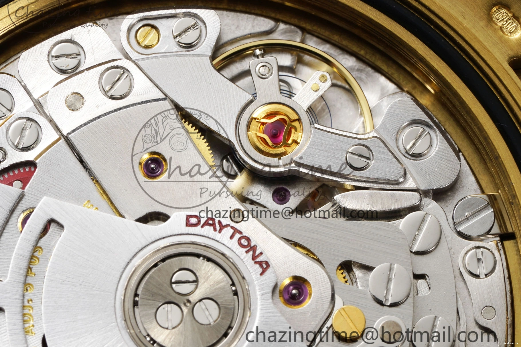 1222 OnTrend Daytona 116518 BTF 1:1 Best Edition YG Black Dial on Oysterflex Rubber Strap SA4130 V 2260